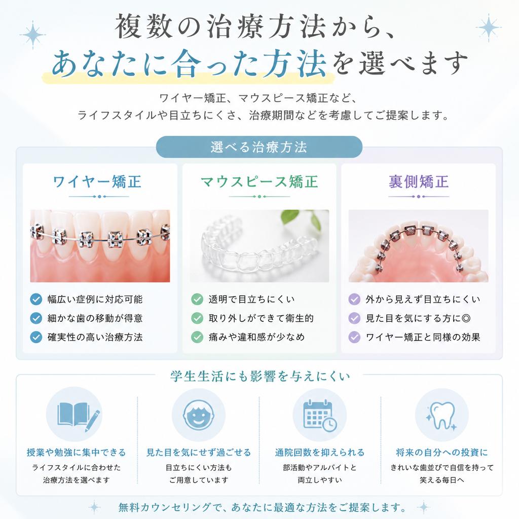 治療方法の選択肢
