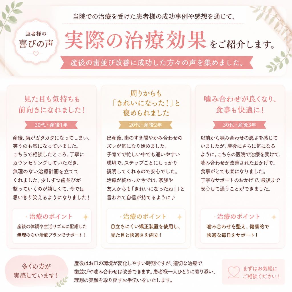 実績と患者様の声