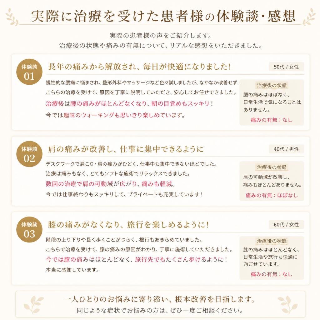 患者様の声