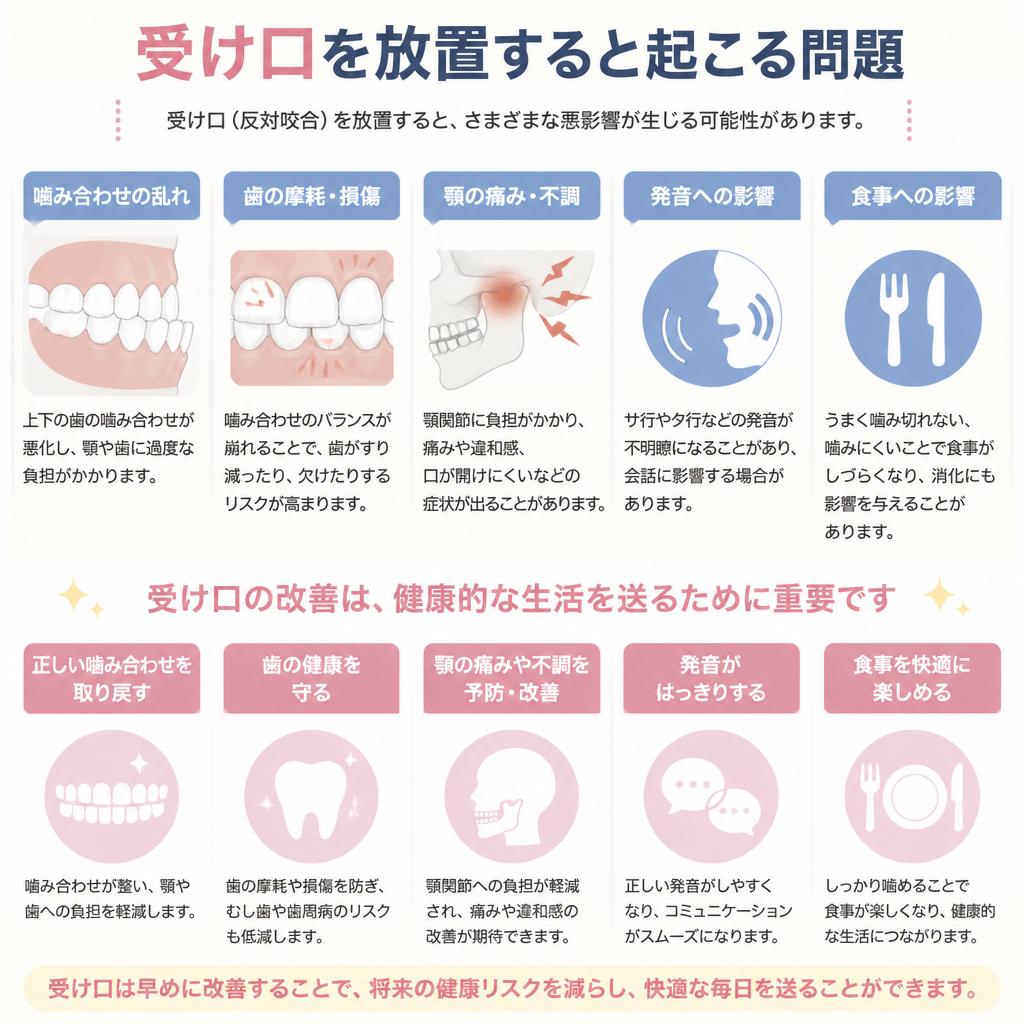 受け口の影響