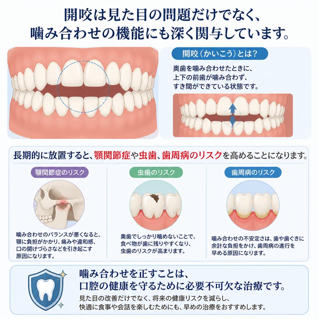 なぜ開咬の治療が必要なのか
