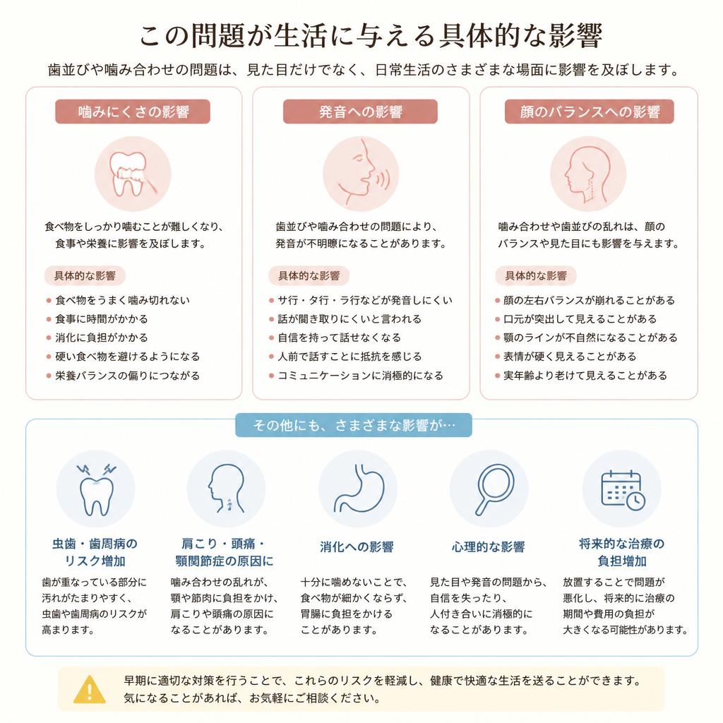 過蓋咬合による影響