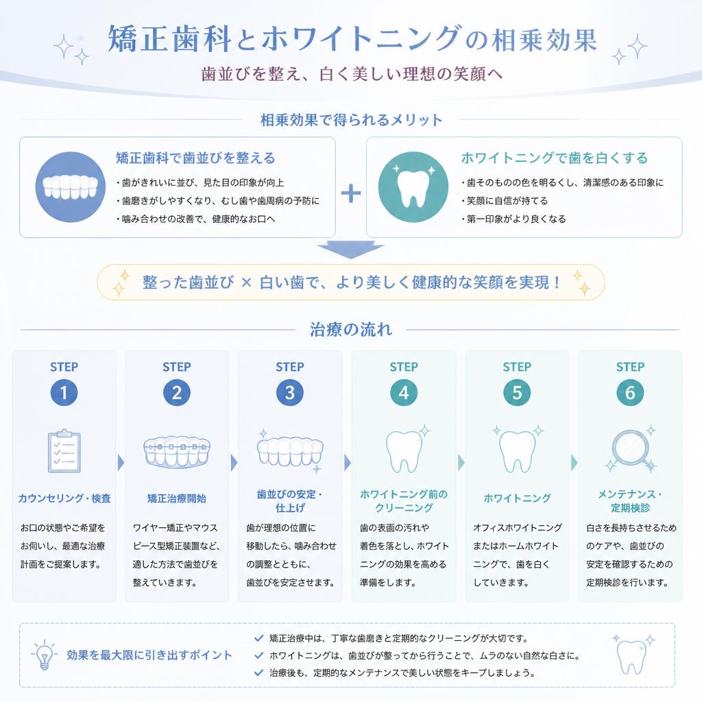 矯正歯科とホワイトニングの関係