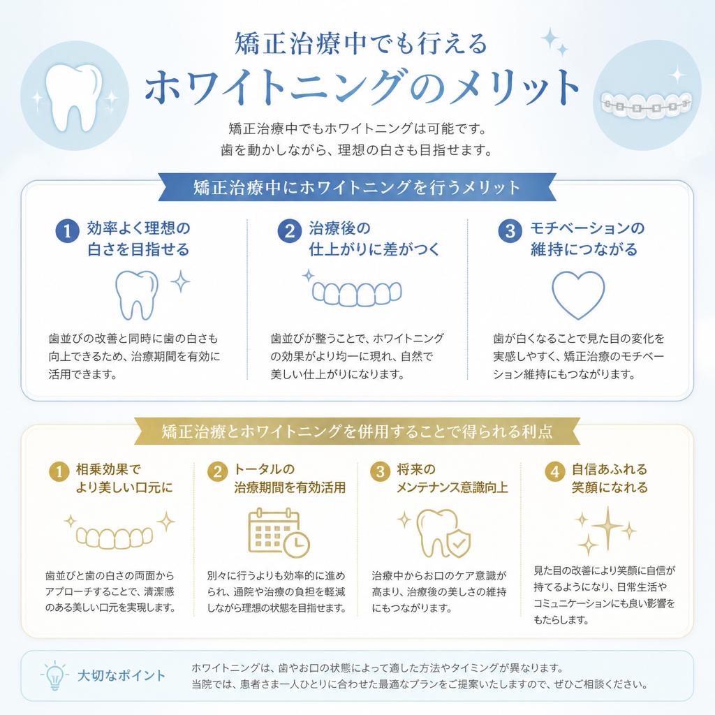 治療と並行して行う利点