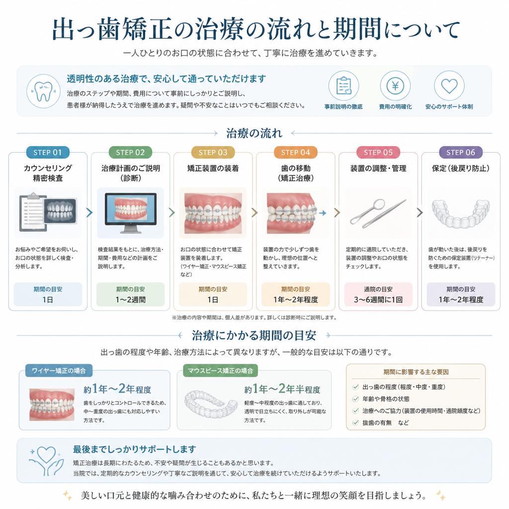 治療の流れと期間