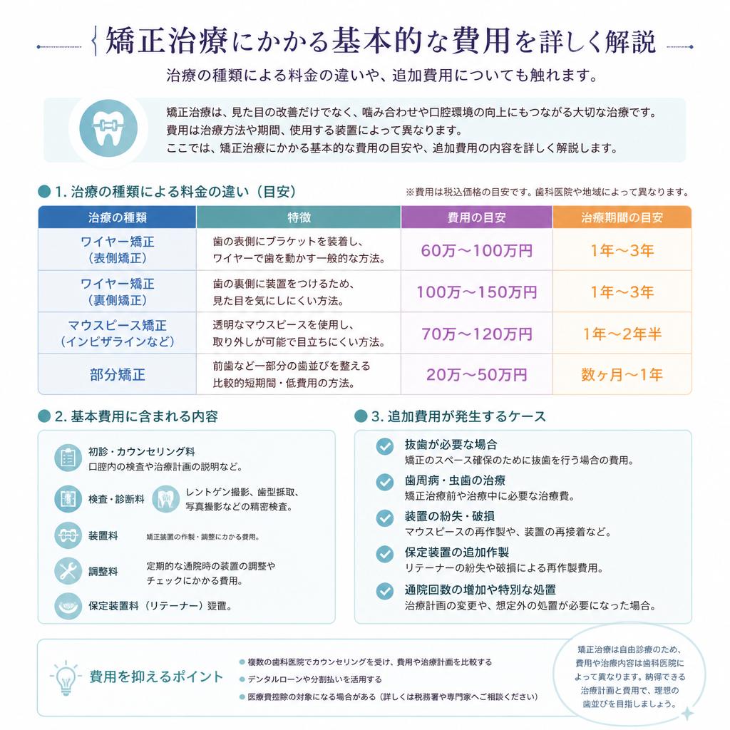 2. 矯正費用の全貌