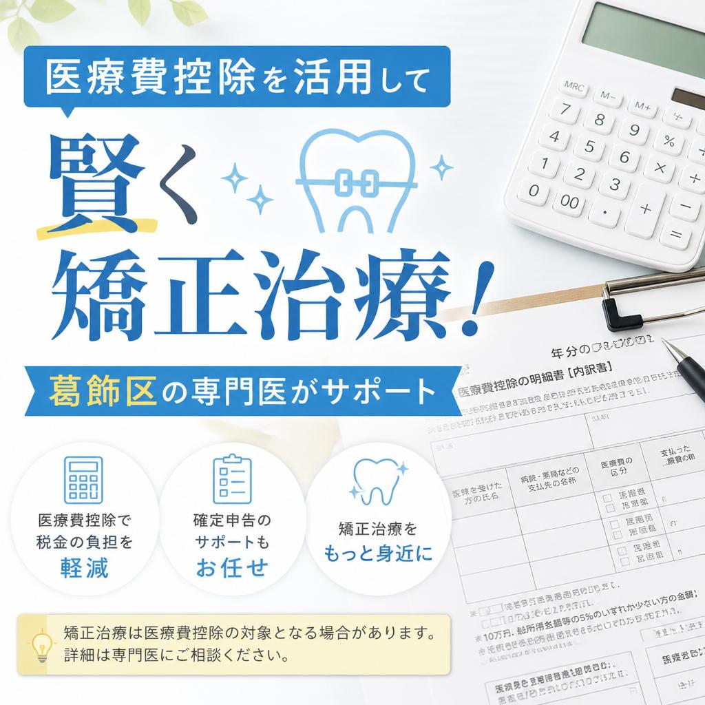 医療費控除を活用して賢く矯正治療！葛飾区の専門医院がサポート