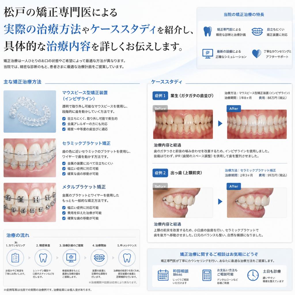 具体的な治療方法と治療ケース