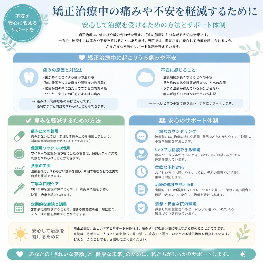 痛みや不安を軽減するためにできること