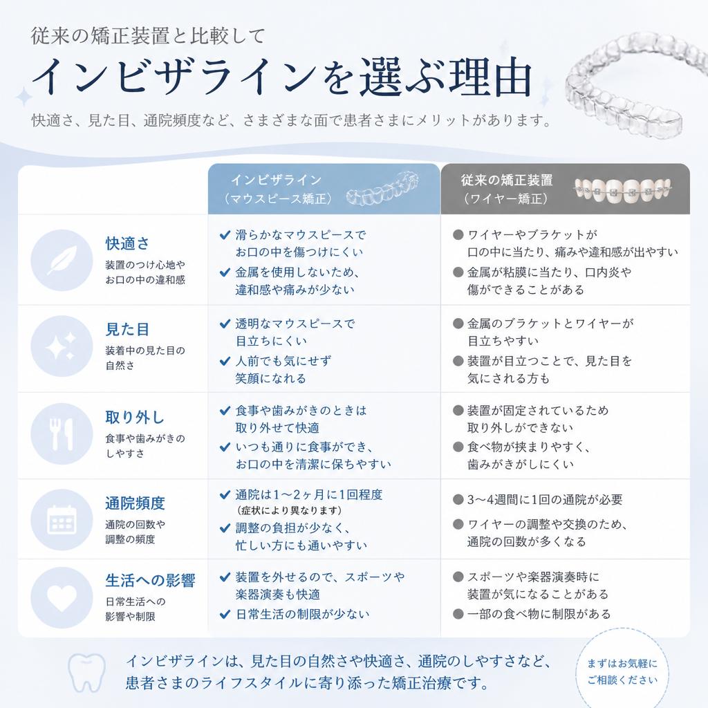 なぜインビザラインを選ぶべきなのか？