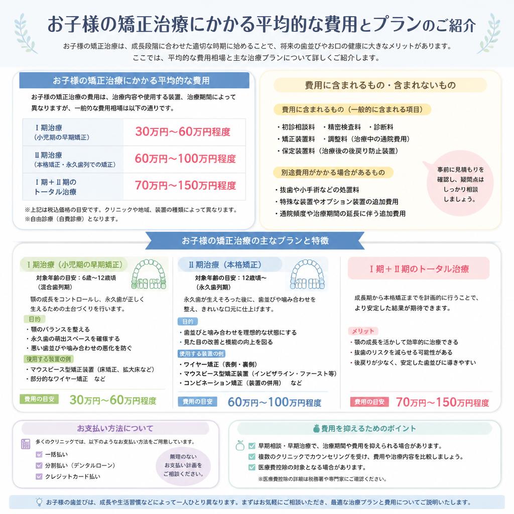 葛飾区の矯正歯科治療の費用