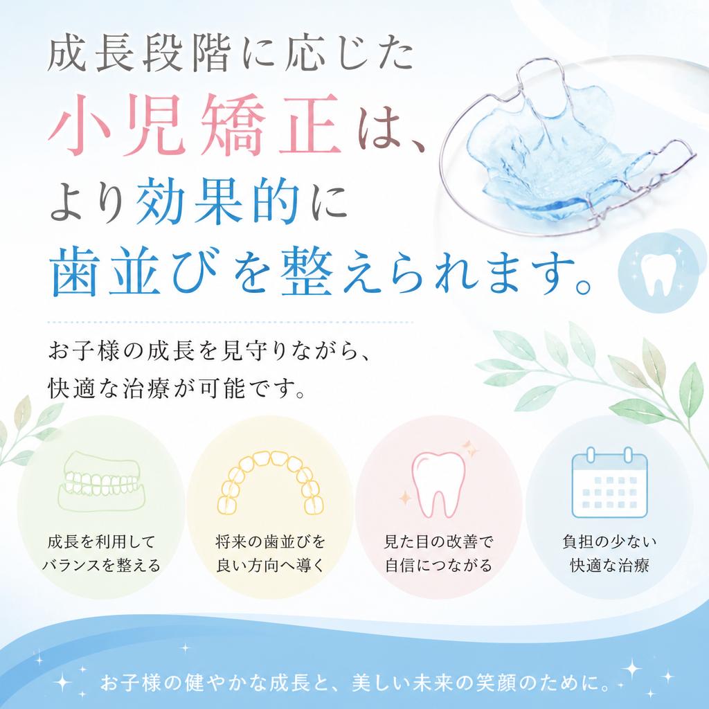 小児矯正のメリット