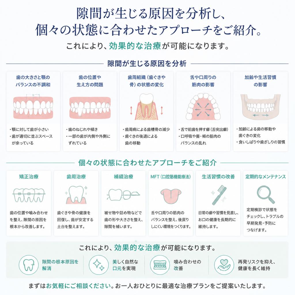 隙間の原因を解析