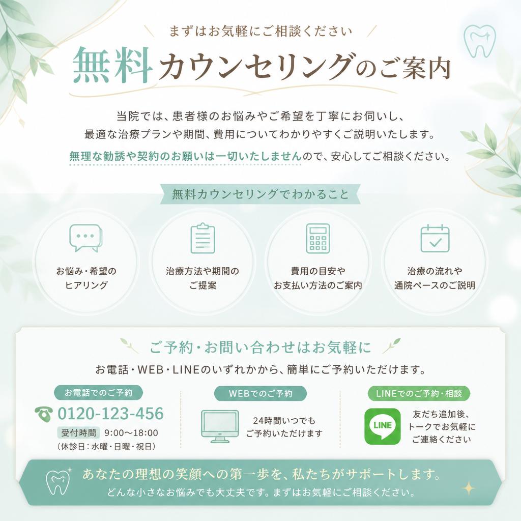 今すぐ無料カウンセリングを！