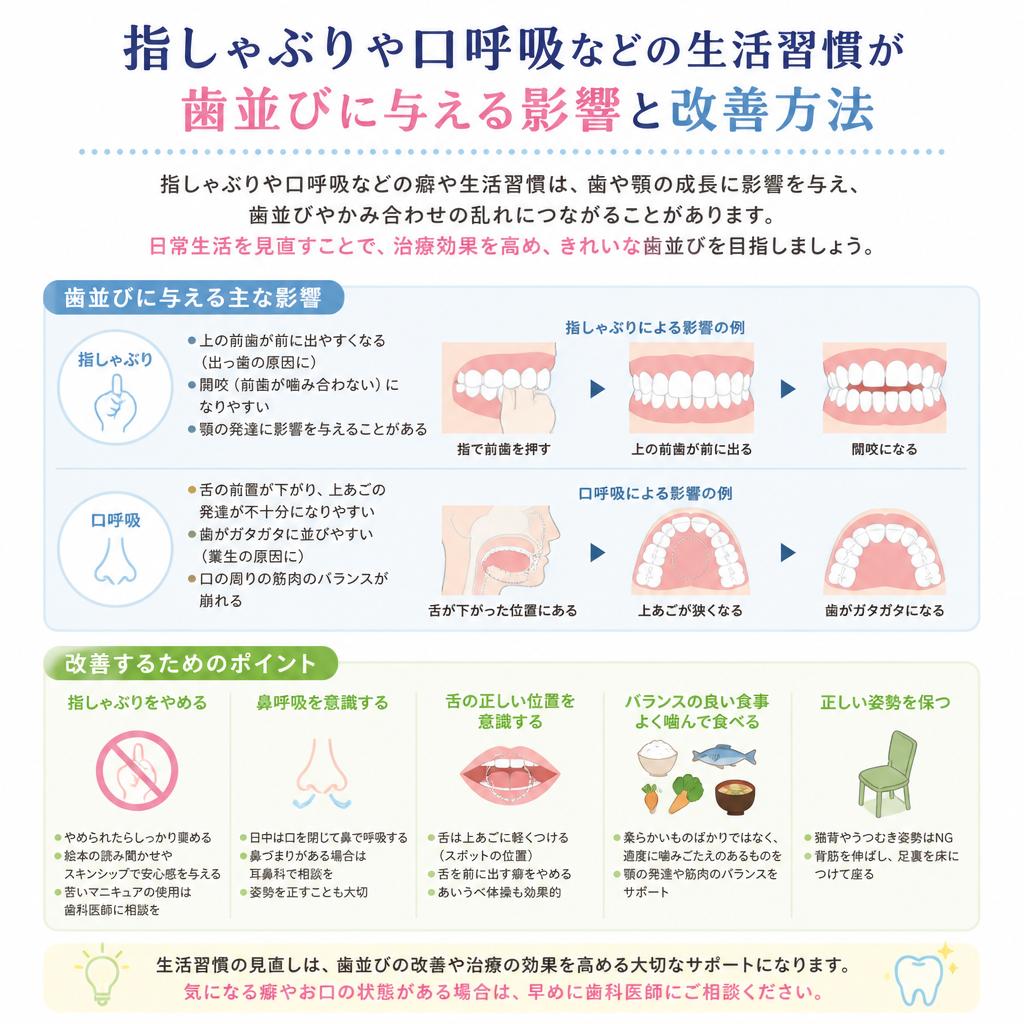生活習慣と歯並びの関係