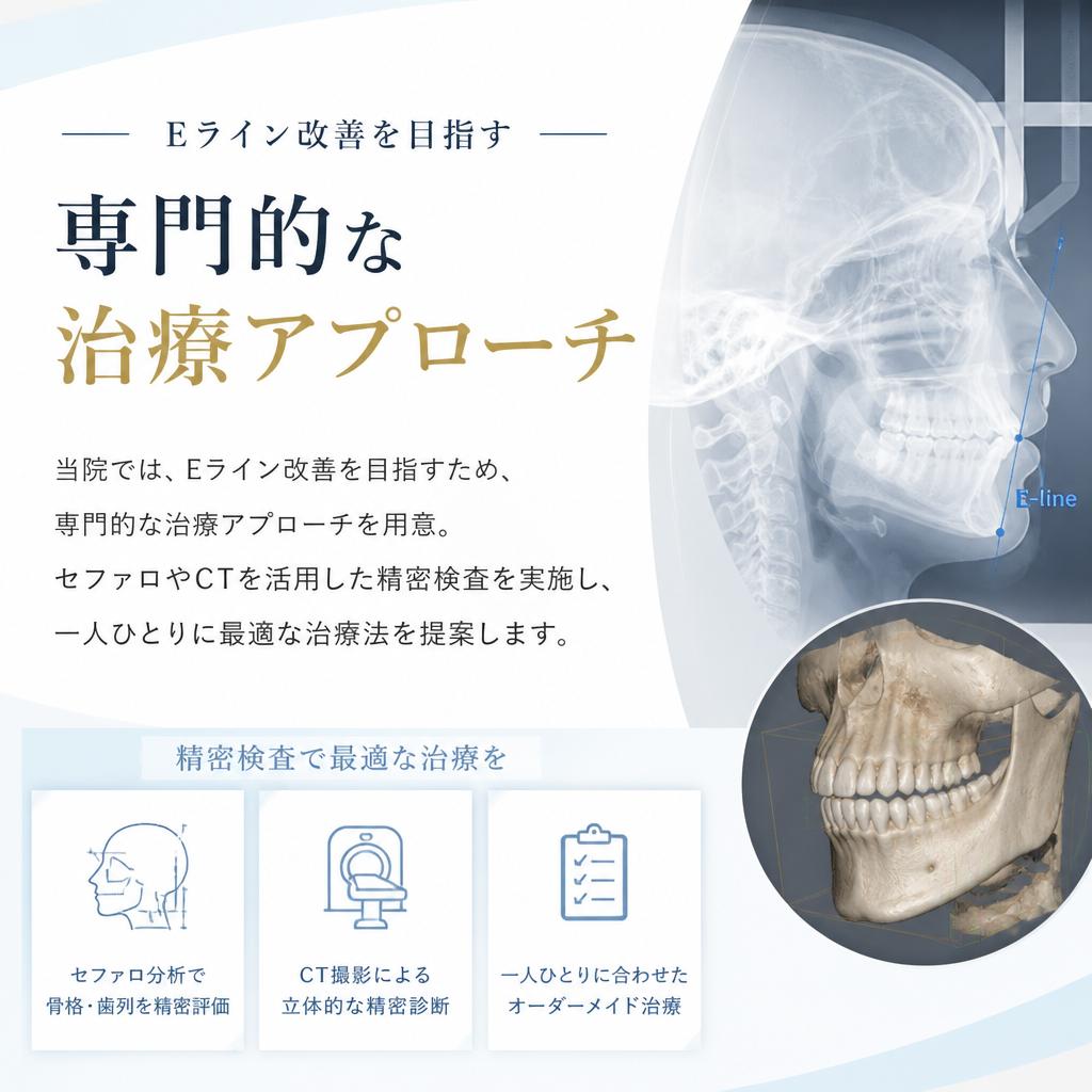 理想の横顔を手に入れるための矯正治療