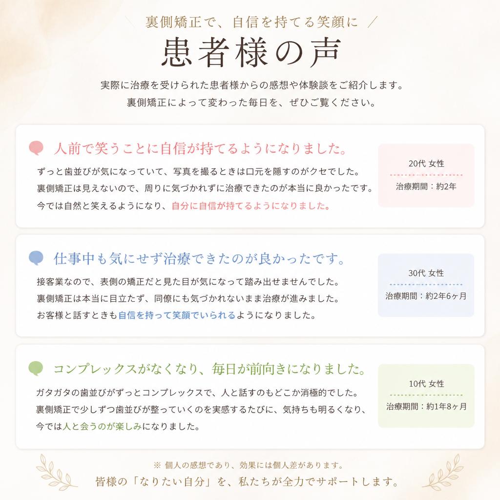 患者様の声