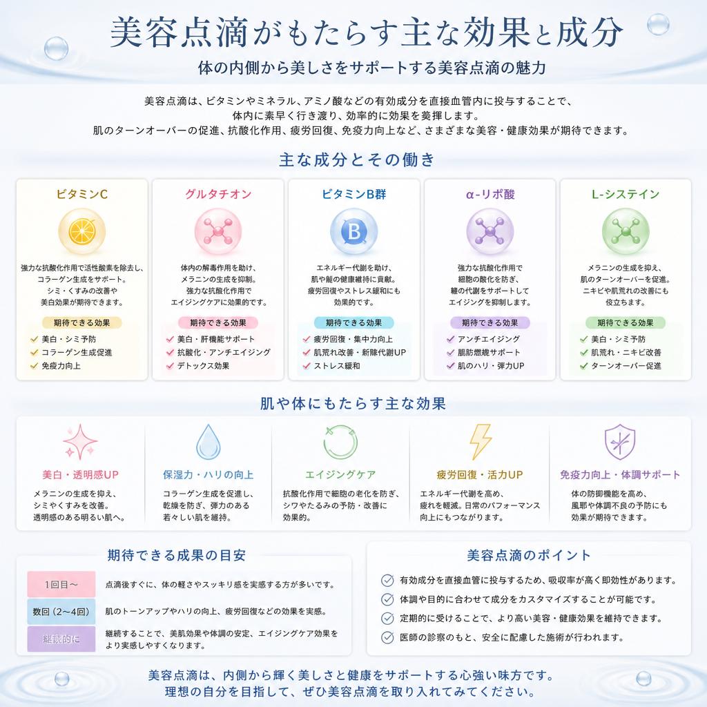 美容点滴の効果とは？