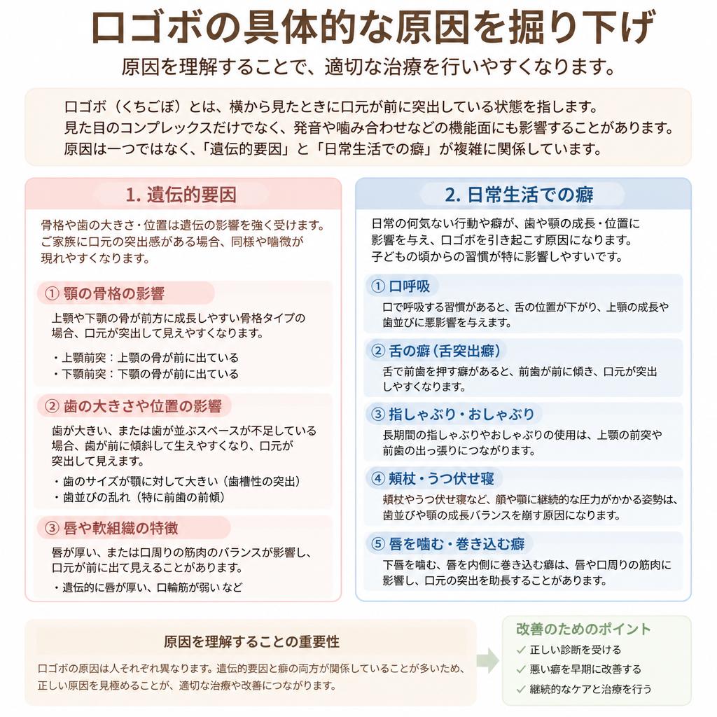 出っ歯の原因とは？