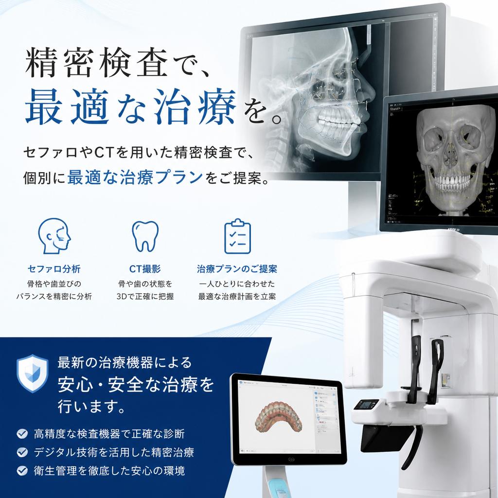 最新技術で安心の治療
