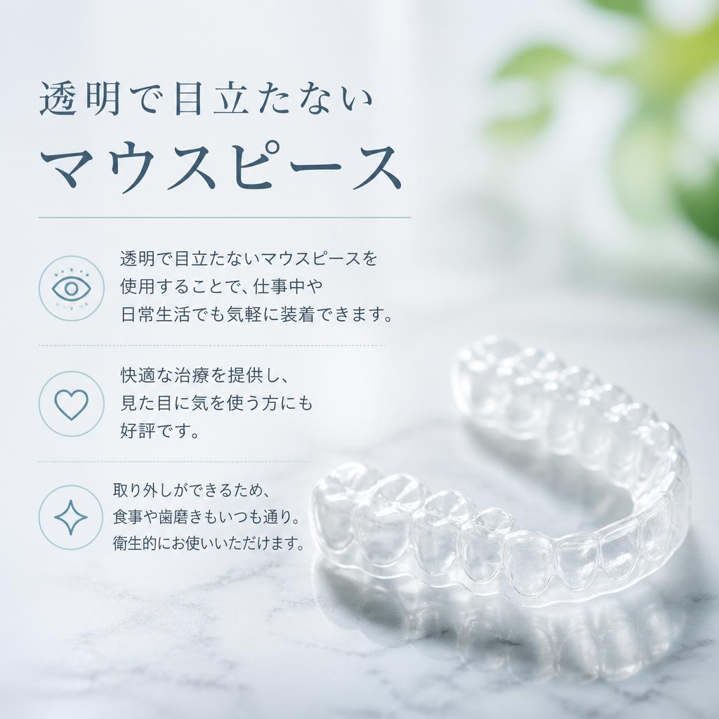 マウスピース矯正の魅力