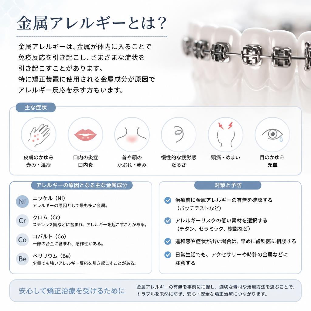 金属アレルギーのリスク
