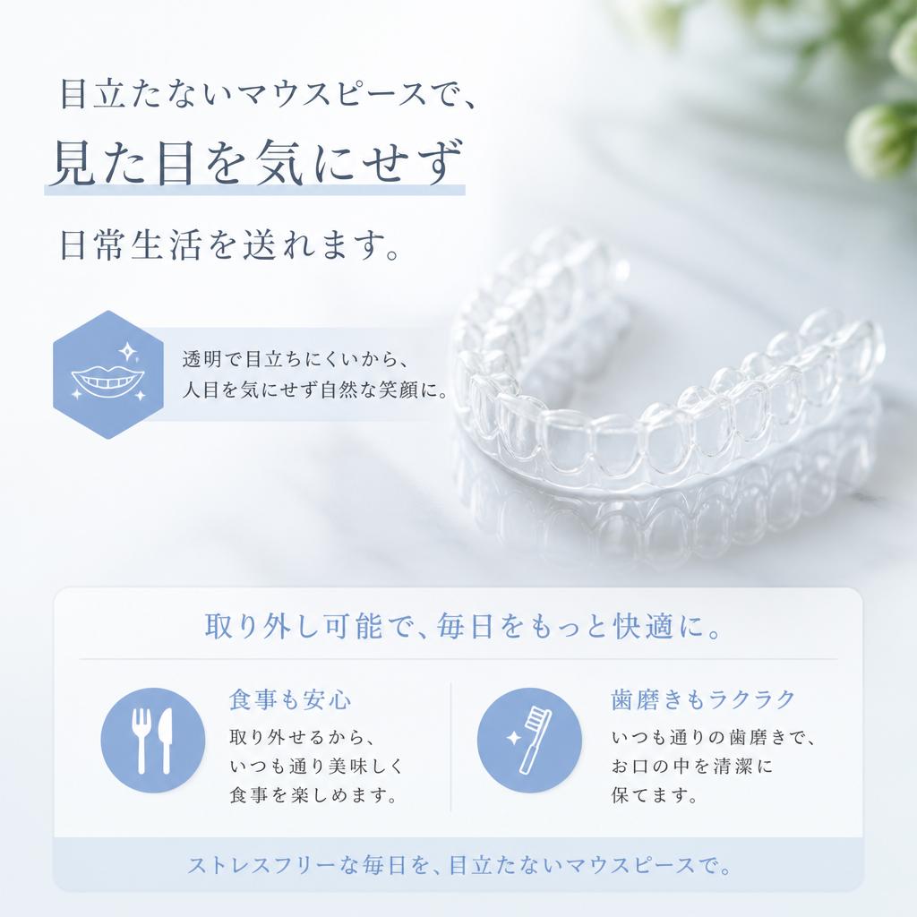 マウスピース矯正のメリット