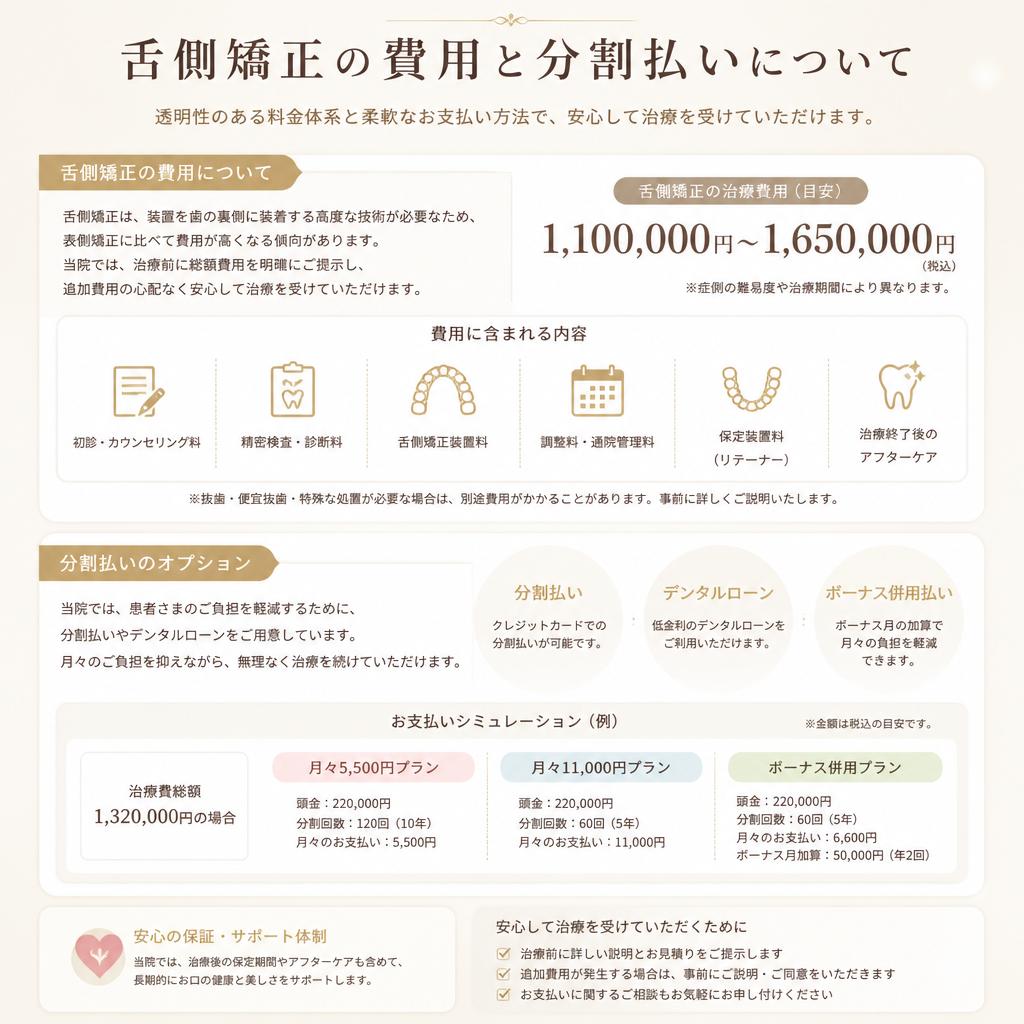 費用と支払い方法について