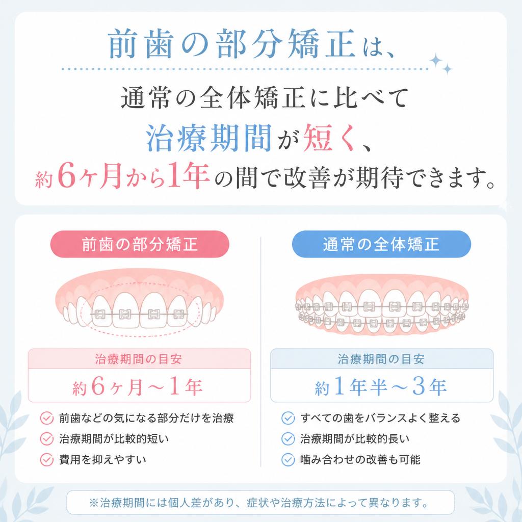 短期間での治療が可能