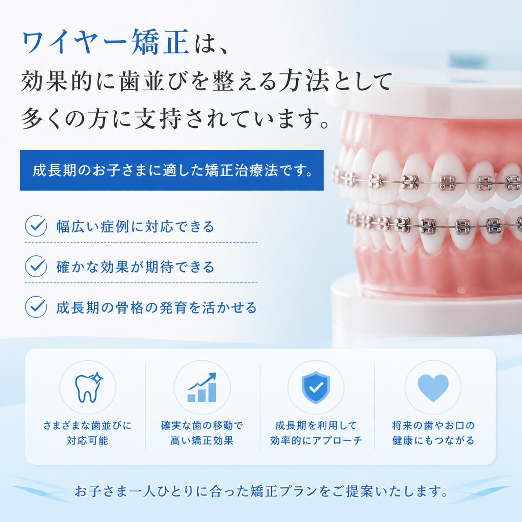 ワイヤー矯正の魅力