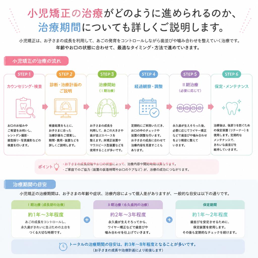 治療の流れと期間