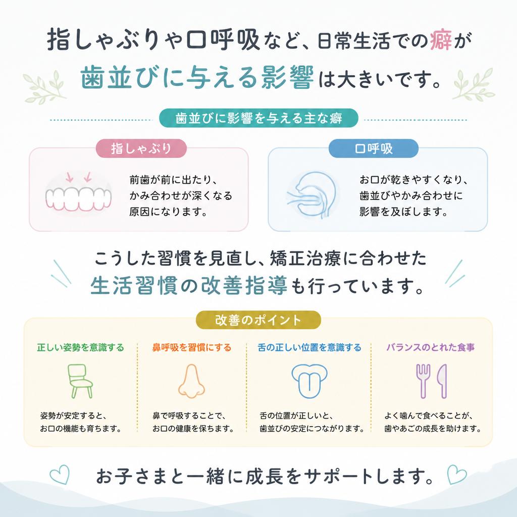 普段の生活習慣を見直そう