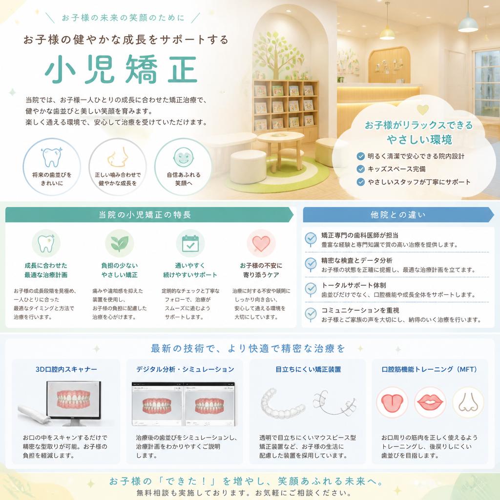 当院の小児矯正の特長