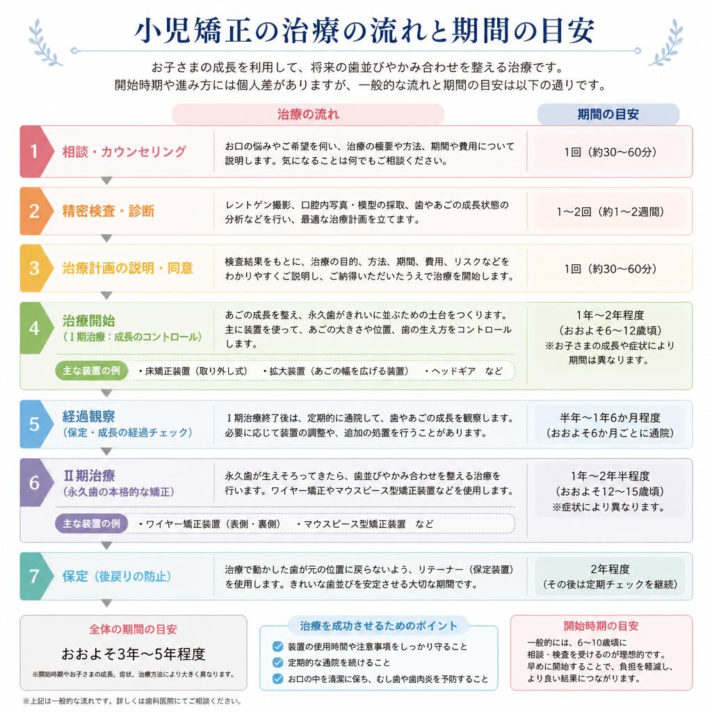 治療の流れと期間