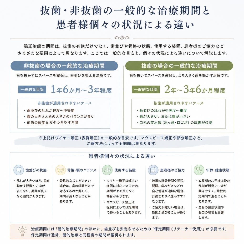 治療期間の目安
