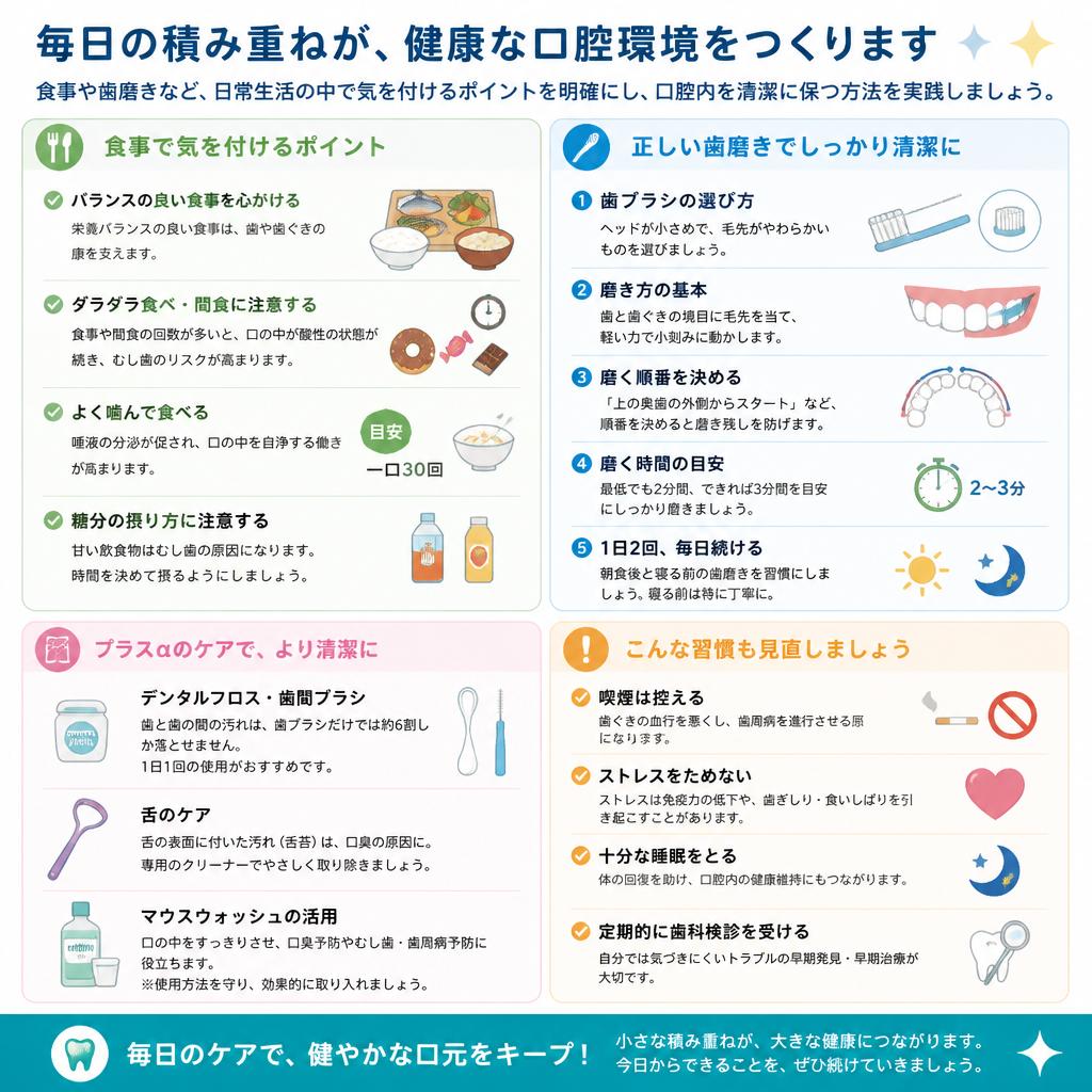日常生活での注意点