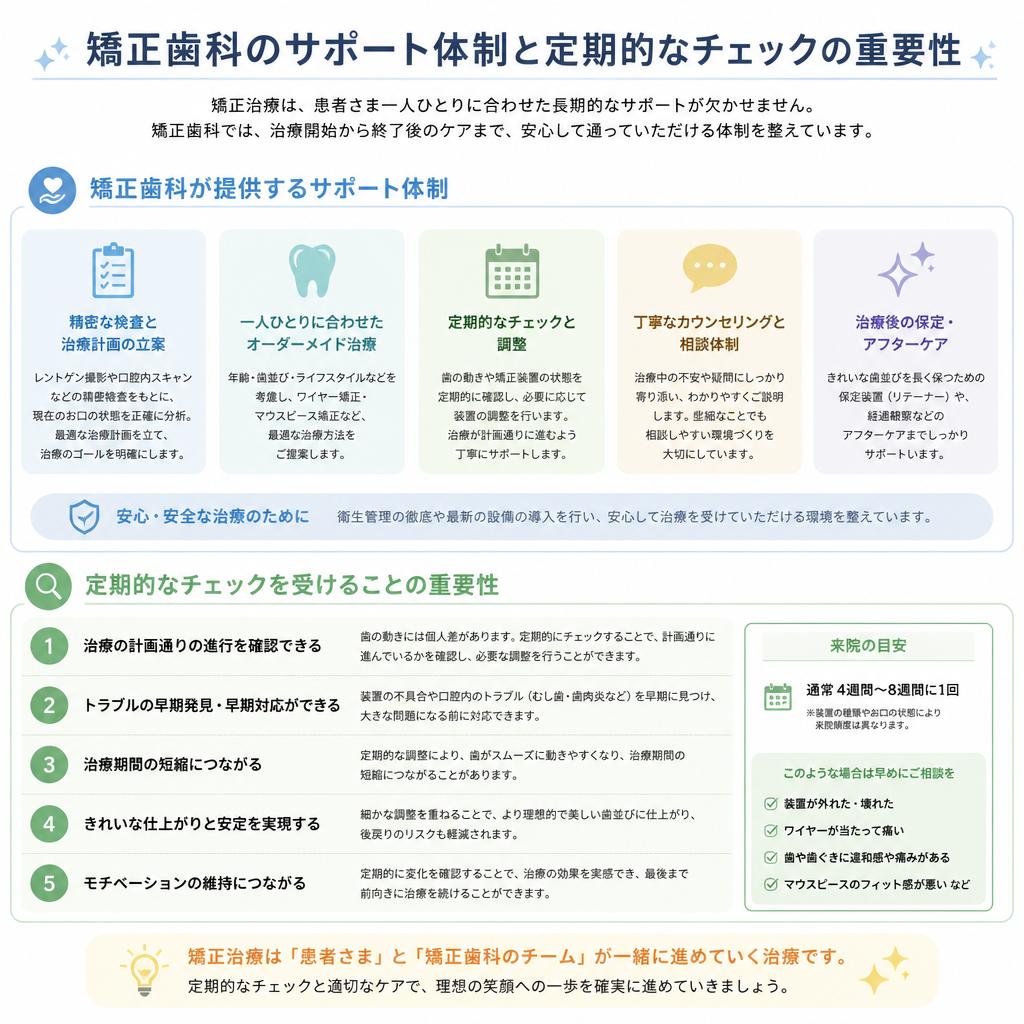 経過観察期間中のサポート体制