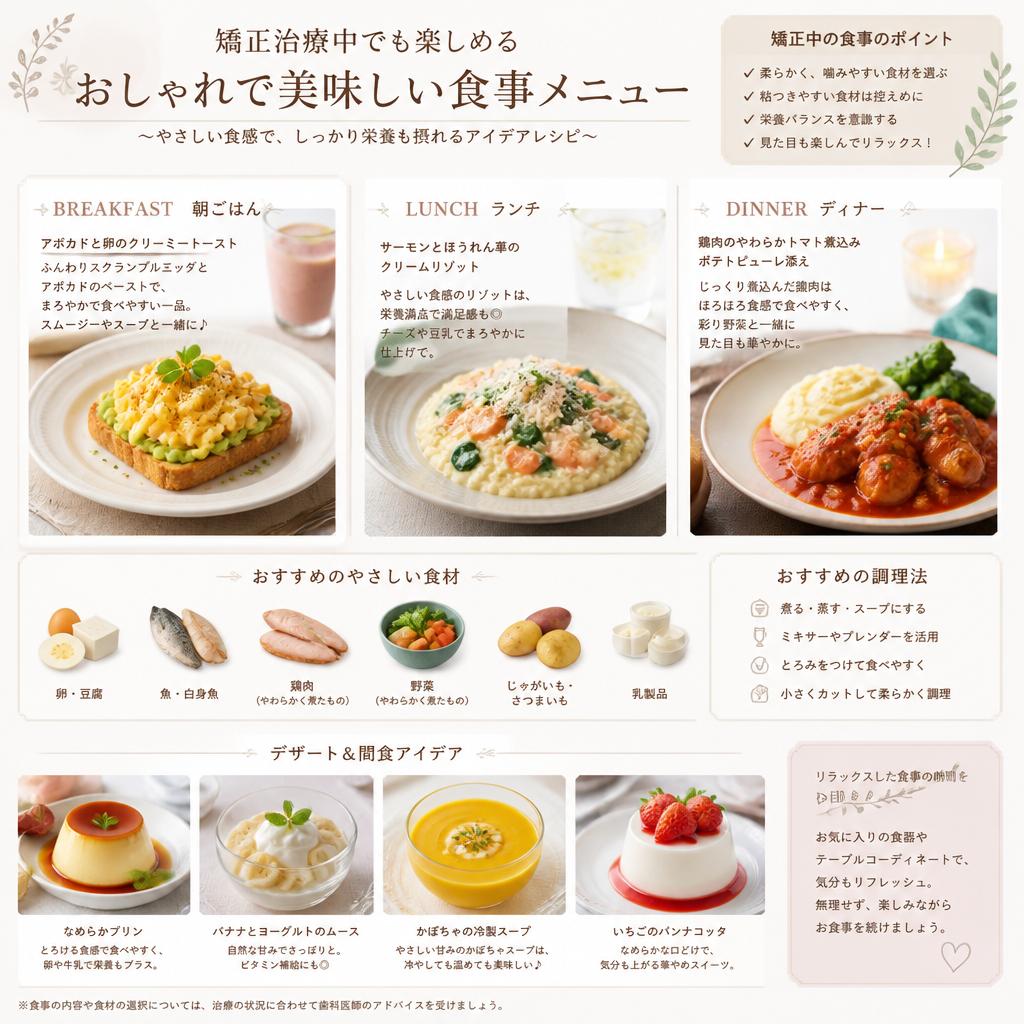 工夫することで楽しめる食事メニュー