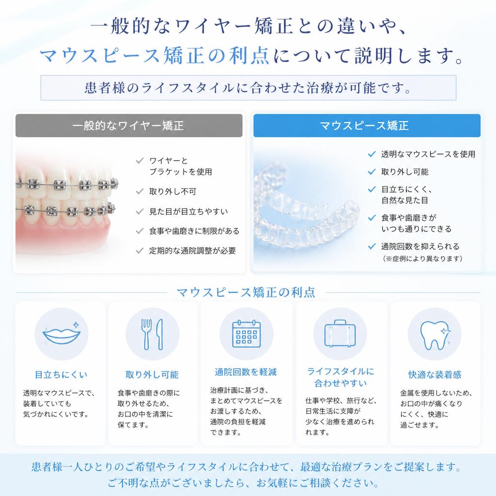 なぜマウスピース矯正が選ばれるのか？