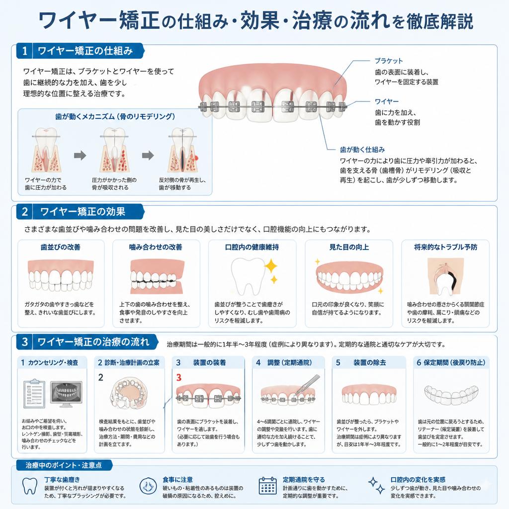 2. ワイヤー矯正の基礎知識