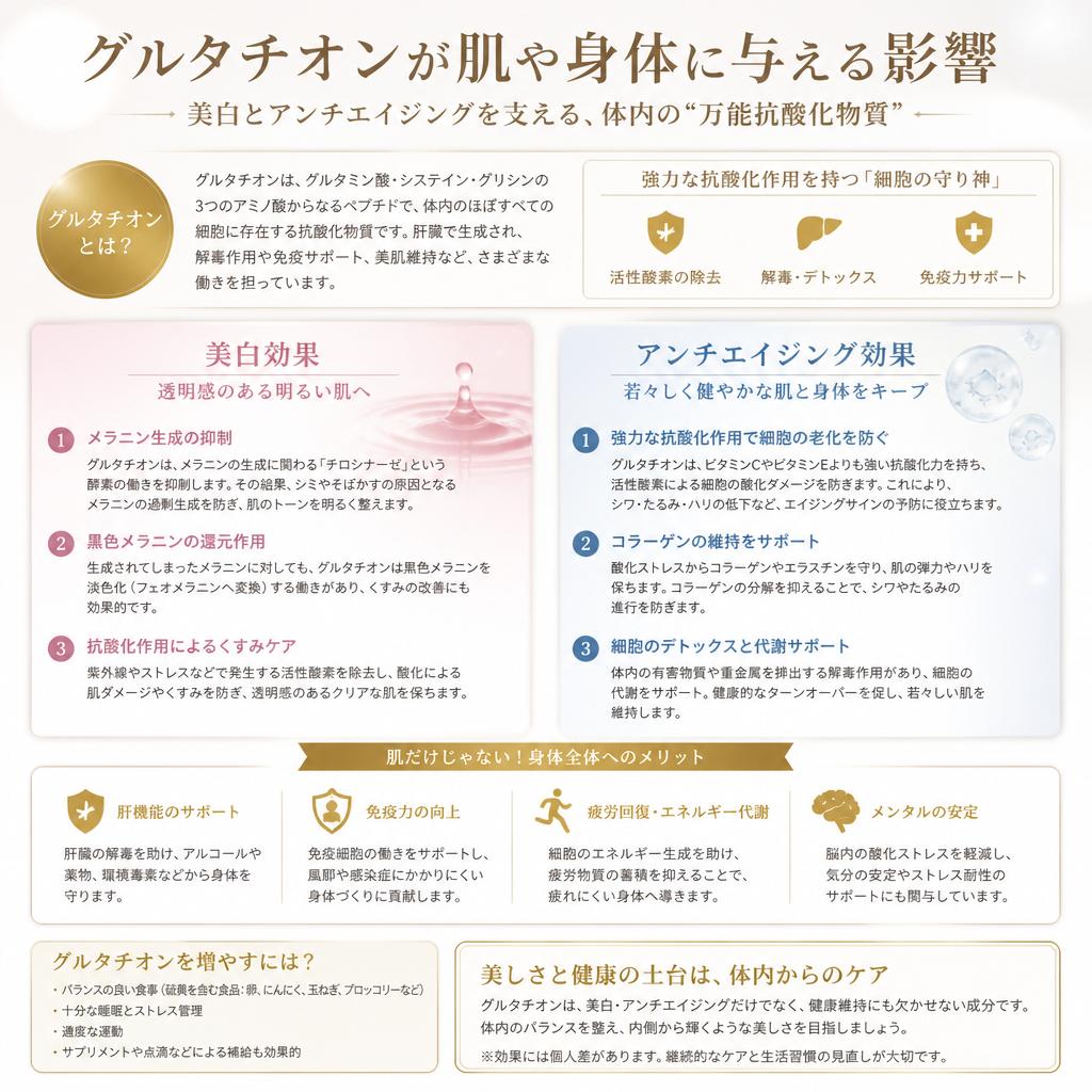 グルタチオンの美容効果