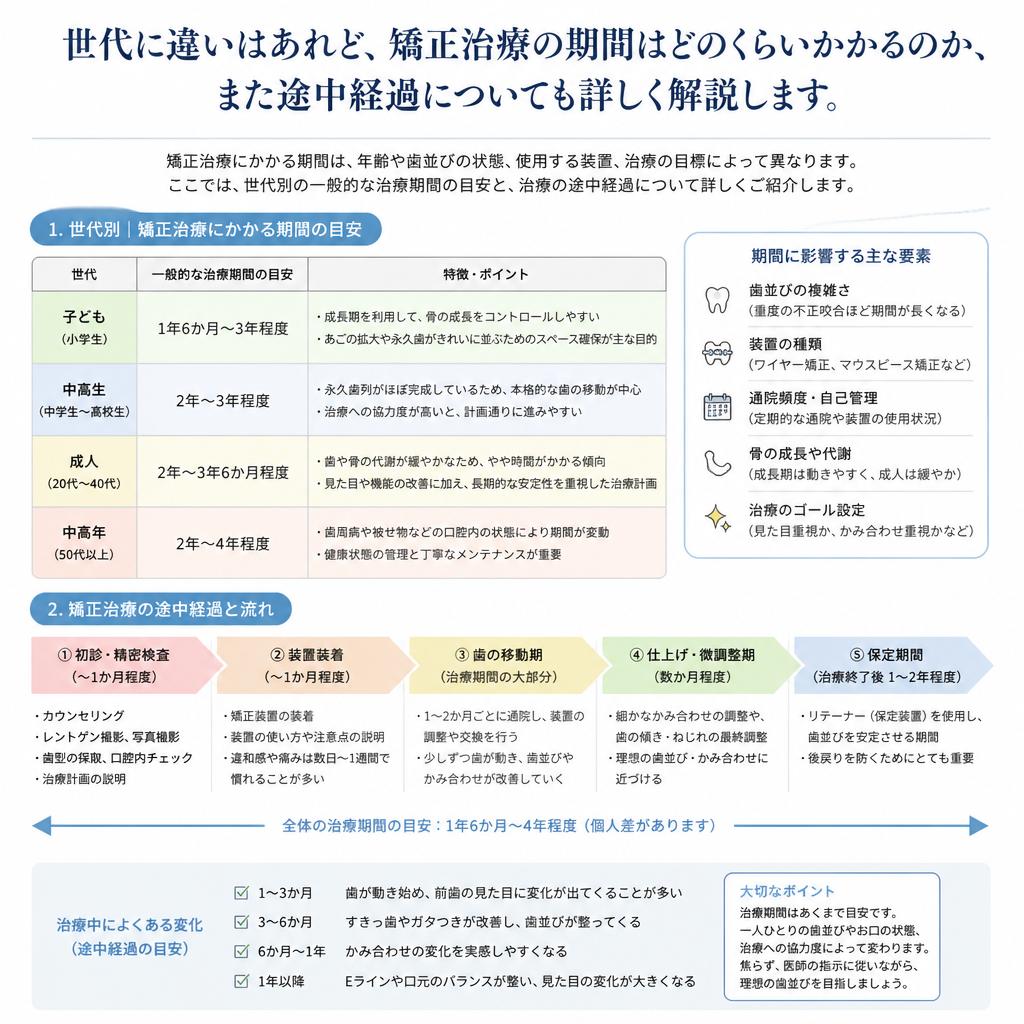 治療にかかる期間は？