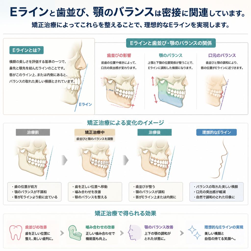Eラインと矯正治療の関係