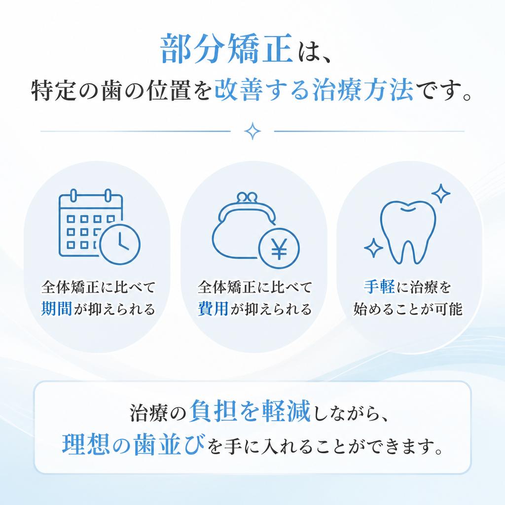 部分矯正のメリット