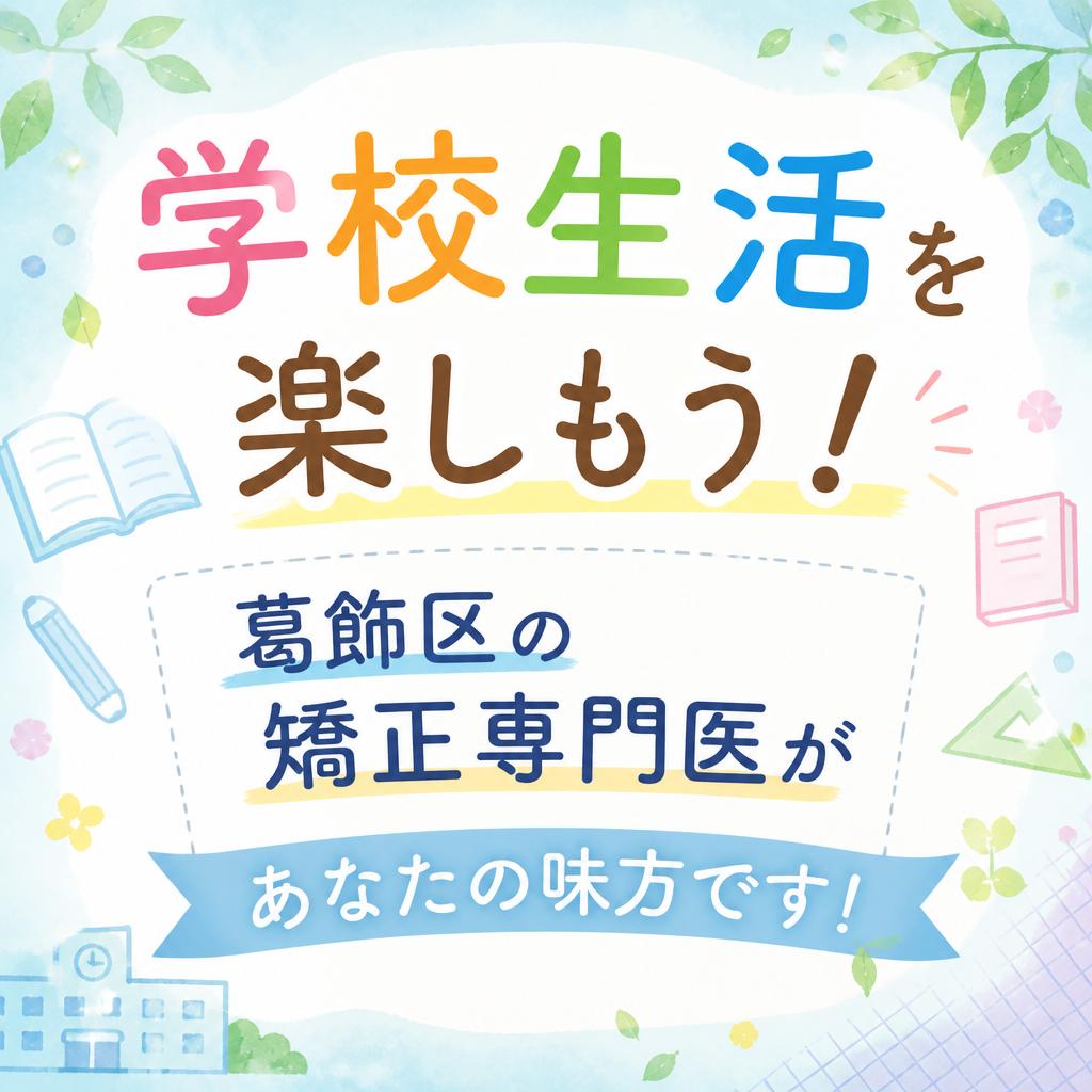 学校生活を楽しもう！葛飾区の矯正専門医があなたの味方です！